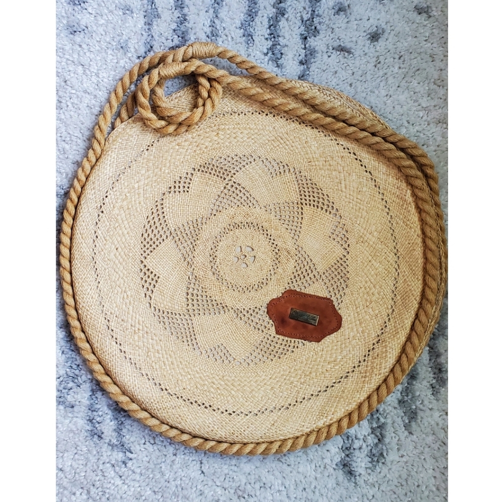 RETRO "Original Sac" Circle Woven Straw Bag